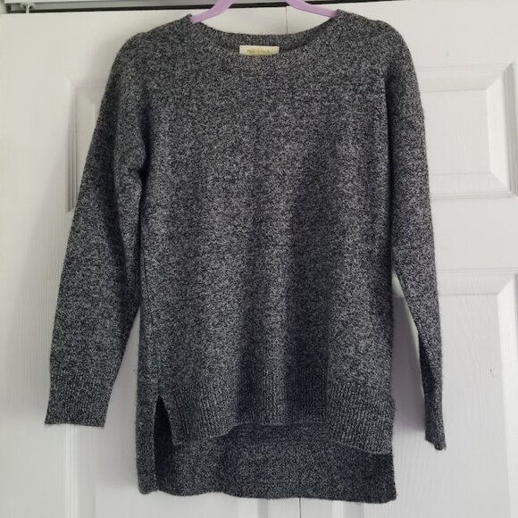 Peck & Peck Women's Sweater Small Gray Black White 100% 2 Ply Cashmere - Picture 1 of 3
